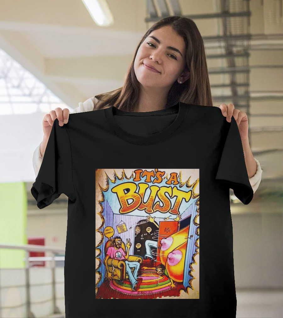 It's A Bust 1975 Zap Comix Cartoon Explosion T-Shirt