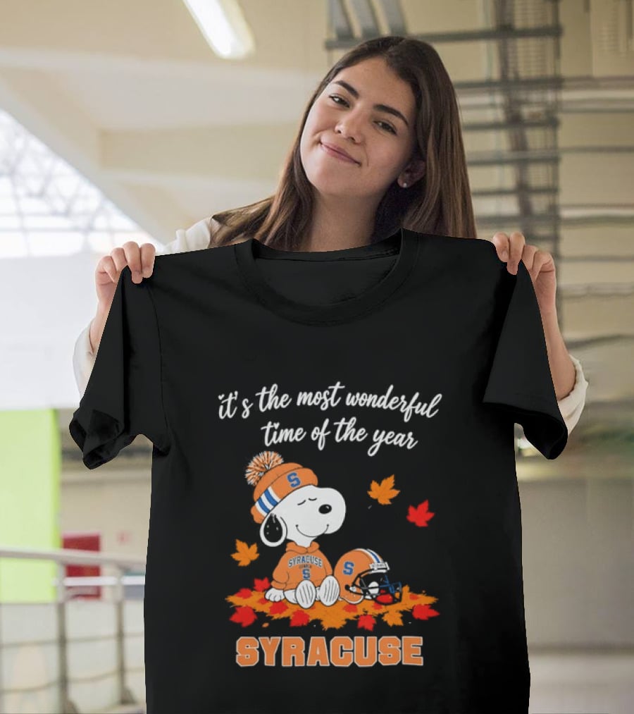 Snoopy It's The Most Wonderful Time Of The Year Syracuse T-Shirt