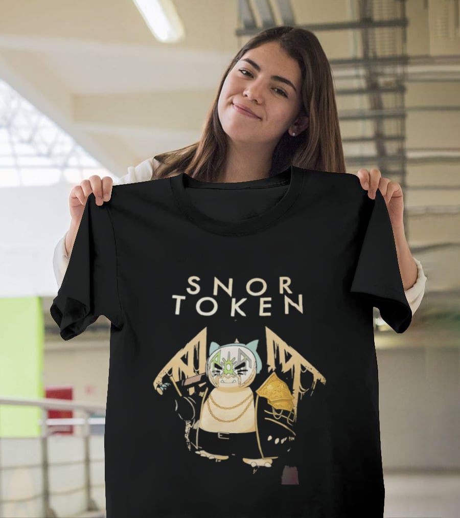 Snor Token Snorlax Pokémon Gaming Crypto Mashup Bitcoin T-Shirt