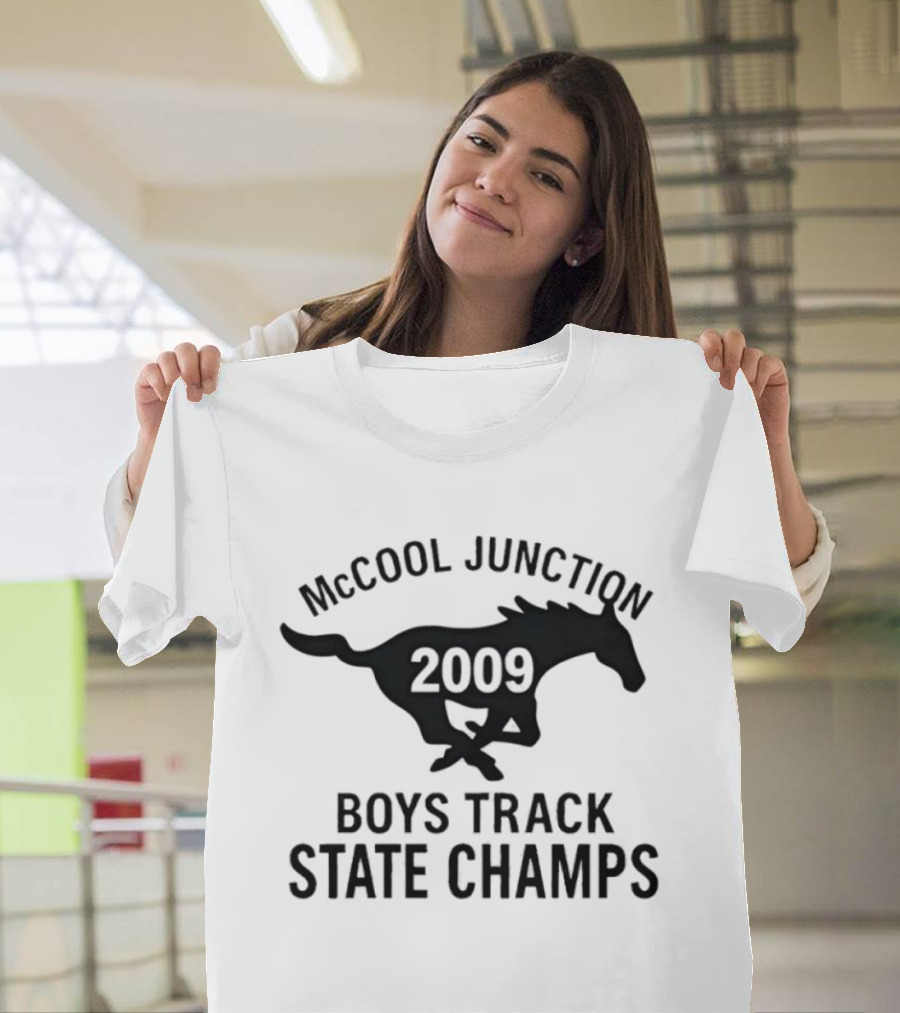 McCool Junction 2009 Boys Track State Champs Running Horse T-Shirt