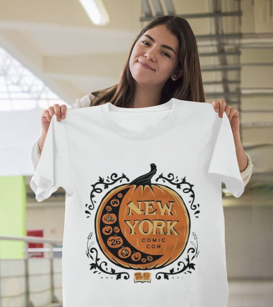 New York Comic Con 2026 Pumpkin Halloween Decor T-Shirt