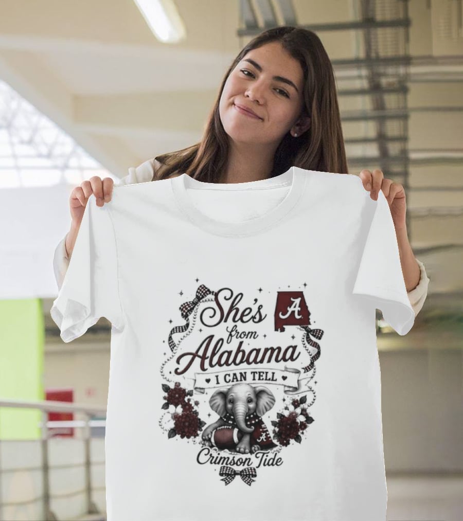 Crimson Tide She's From Alabama I Can Tell T-Shirt