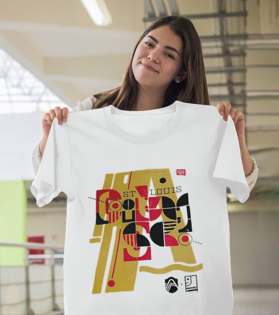 St Louis Football Limited Edition Goodwill Geometric Abstract 91 T-Shirt