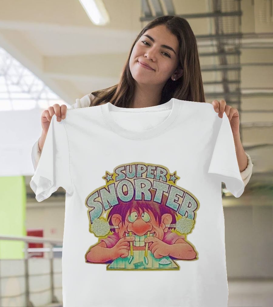 Super Snorter Cartoon Character 1978 Retro Humor T-Shirt
