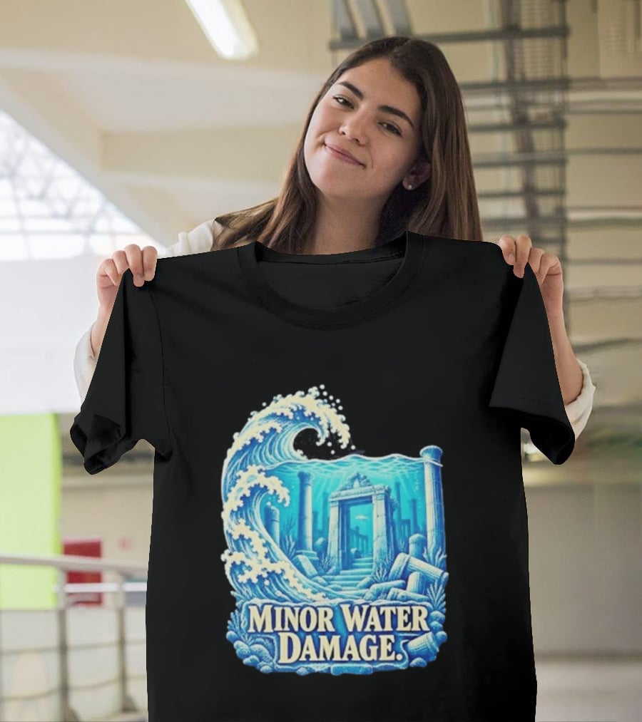 Minor Water Damage Ancient Architecture Underwater Ruins T-Shirt