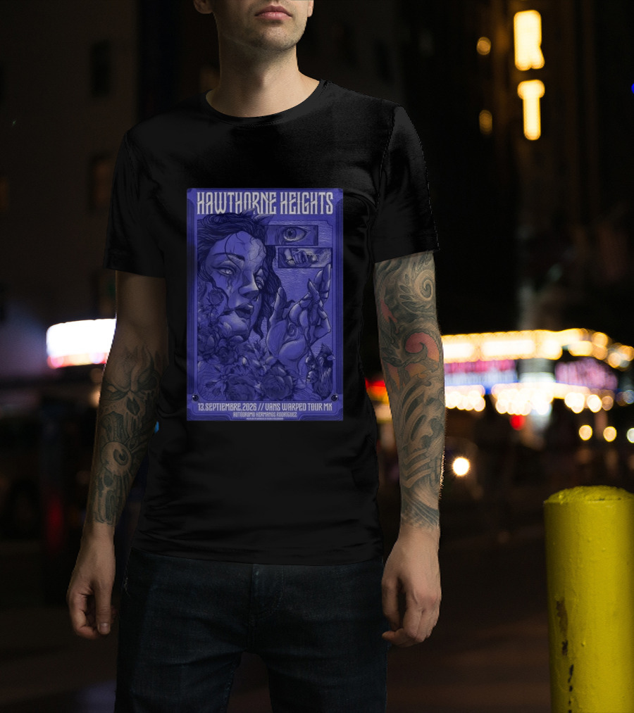 Hawthorne Heights 13 Septiembre 2026 Vans Warped Tour Mx Autódromo Hermanos Rodríguez T-Shirt