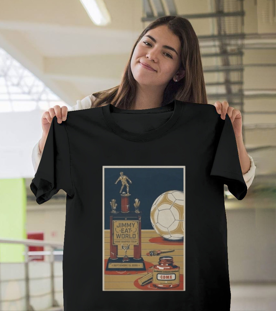 Jimmy Eat World Vans Warped Tour Mexico City September 13 2026 Autódromo Hermanos Rodríguez CDMX Soccer Trophy T-Shirt