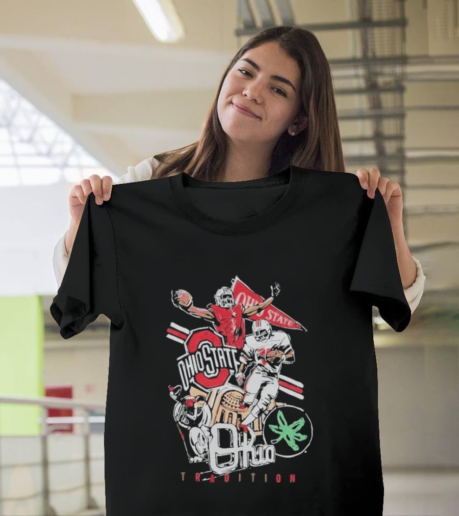 Ohio State Buckeyes Tradition Football NCAA Team Spirit Vintage Players T-Shirt