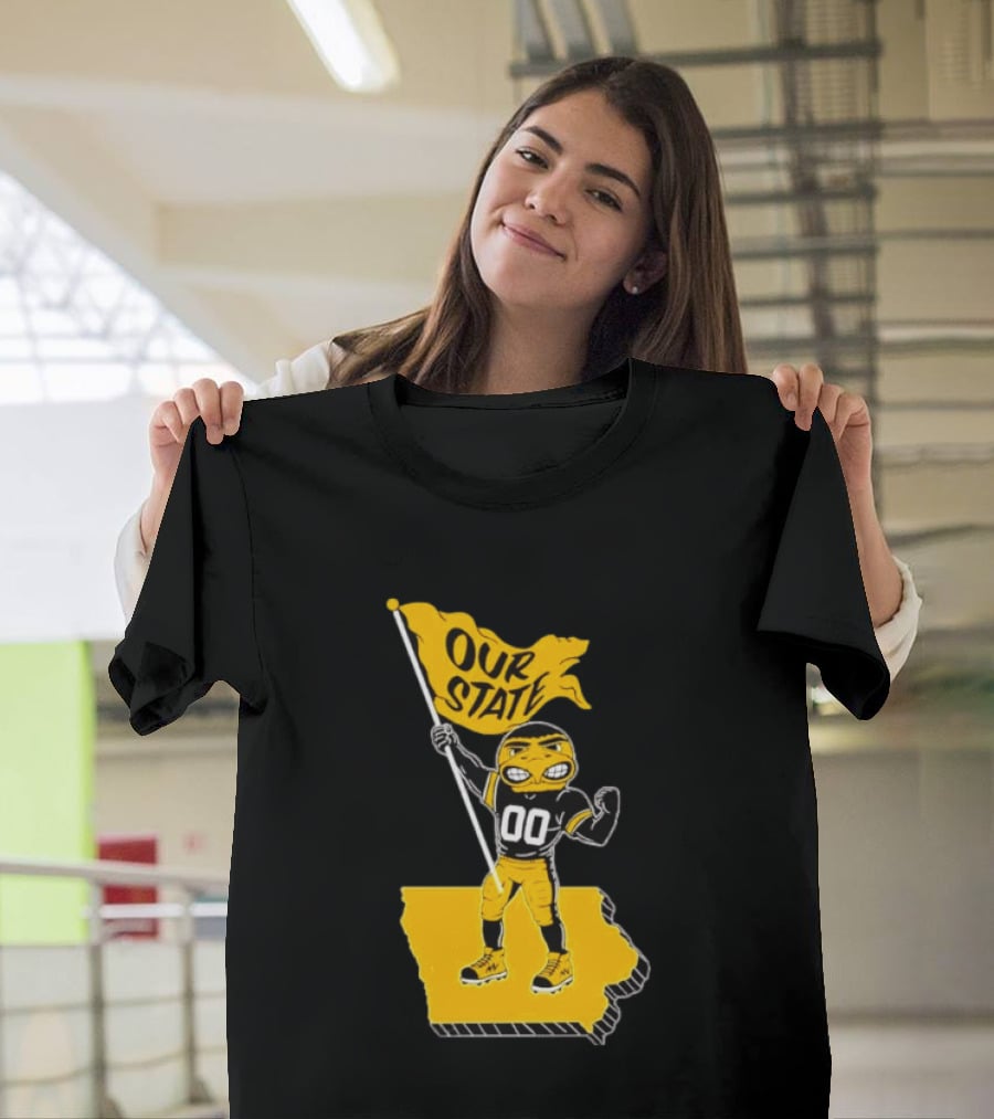 Our State Flag Iowa Beat Iowa State Sports Mascot Victory T-Shirt