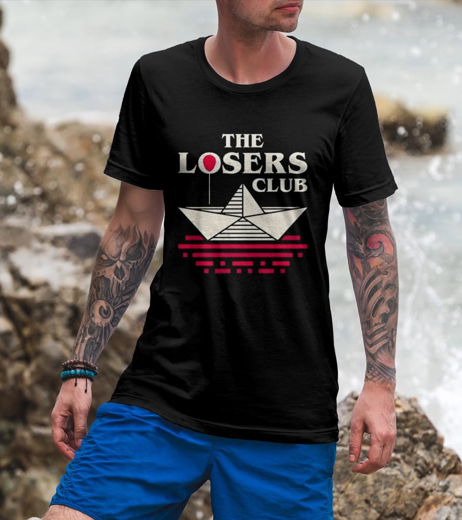 The Losers Club Paper Boat Red Balloon Stephen King IT T-Shirt