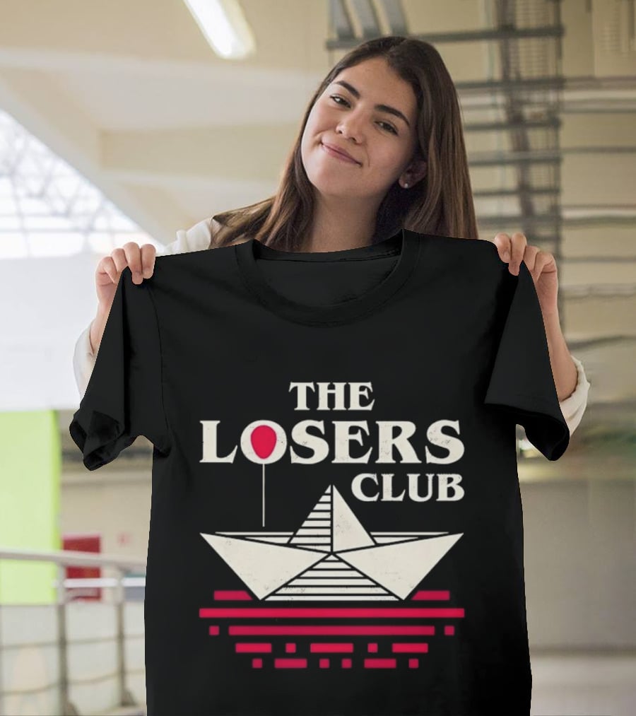 The Losers Club Paper Boat Red Balloon Stephen King IT T-Shirt