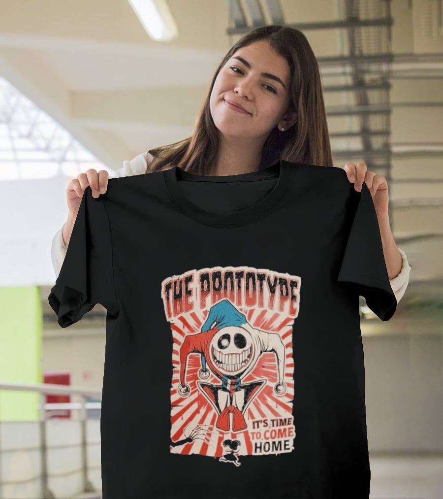 The Prototype It's Time To Come Home Jester Skull Red Blue Suit T-Shirt