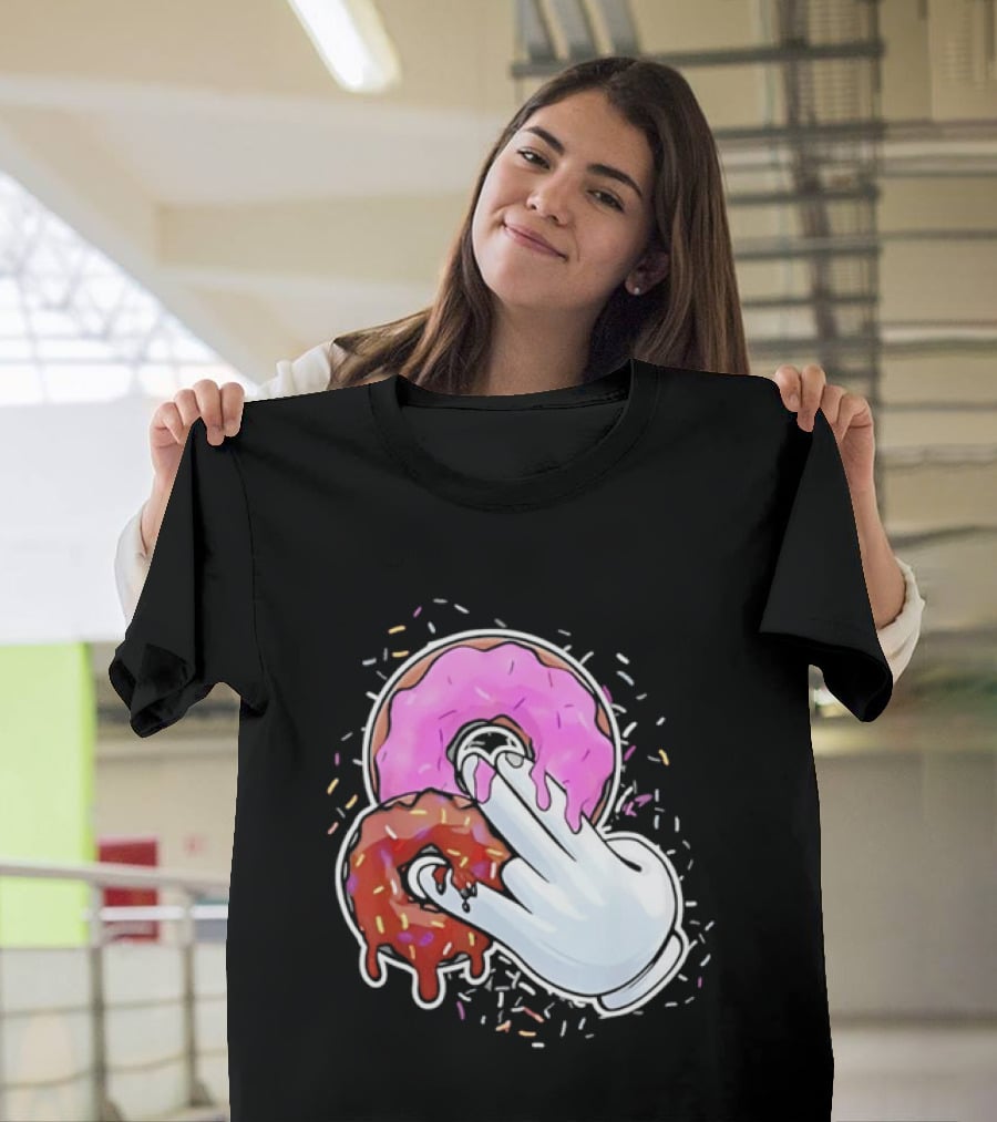 Two In The Pink One In The Stink Donut Gesture Sprinkles T-Shirt