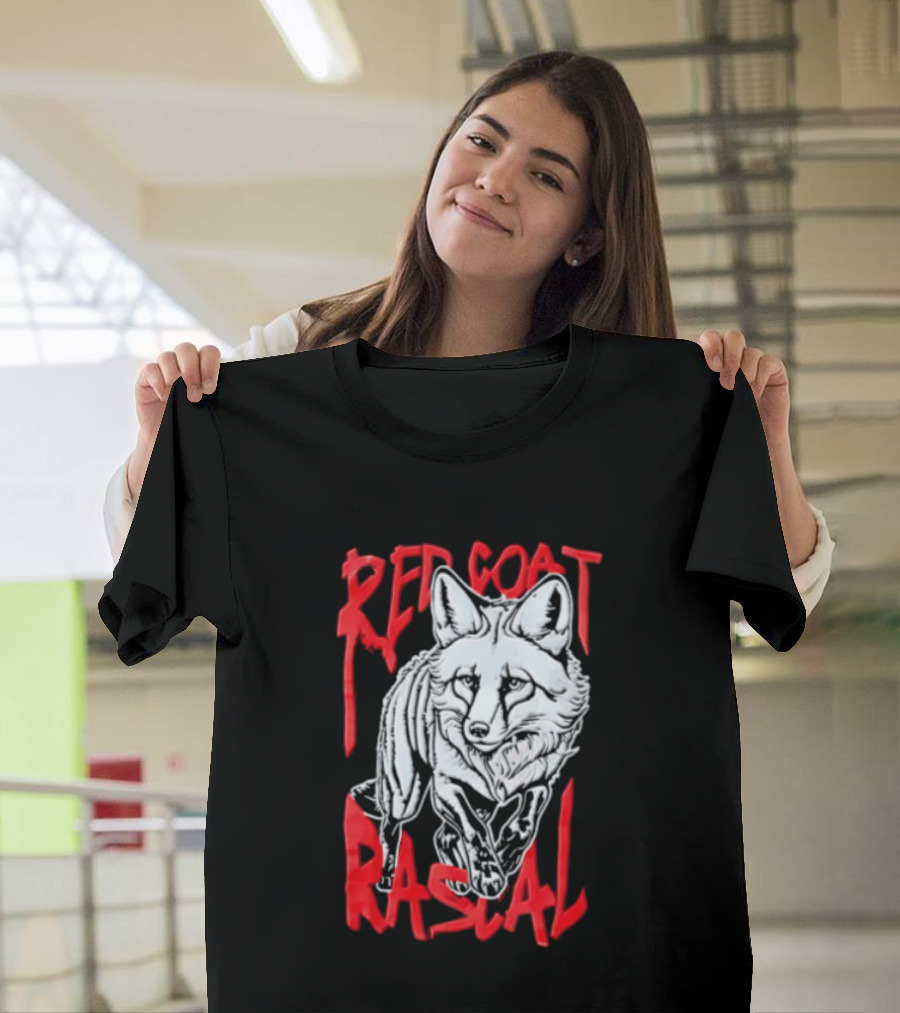 Red Coat Rascal Distressed Running Fox T-Shirt