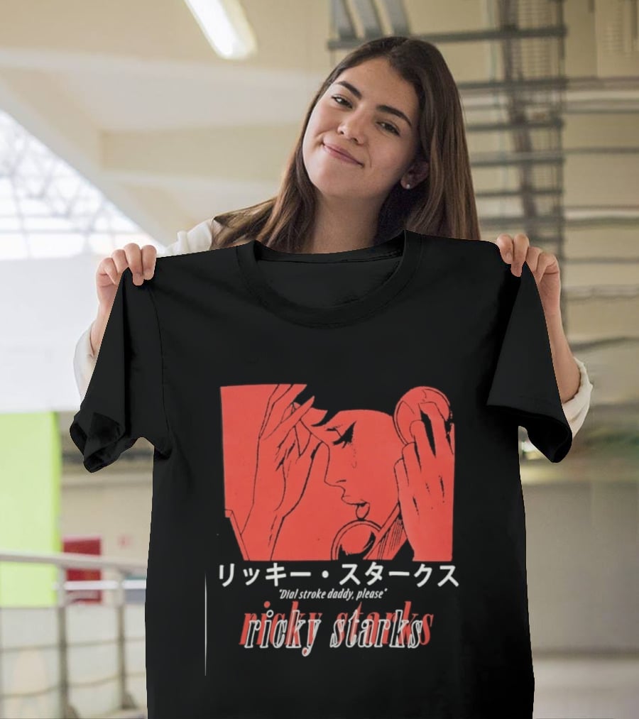 Ricky Starks Please Dial Stroke Daddy Japanese Style AEW T-Shirt