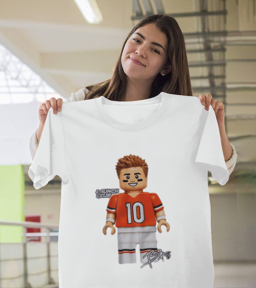 Denver Broncos Quarterback Bo Nix Launch Club 10 T-Shirt