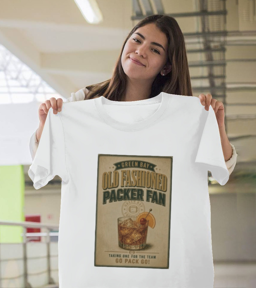 Green Bay Old Fashioned Packer Fan Taking One For The Team Go Pack Go T-Shirt