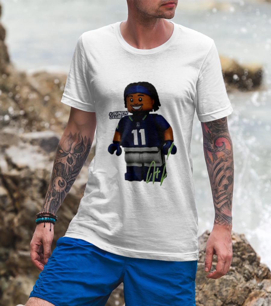 Seattle Seahawks Jaxon Smith Njigba Number 11 Launch Club Edition T-Shirt