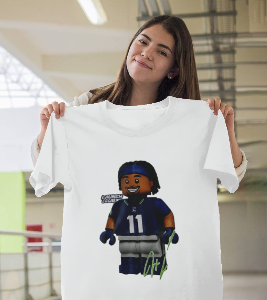 Seattle Seahawks Jaxon Smith Njigba Number 11 Launch Club Edition T-Shirt