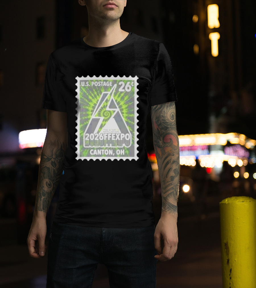 U.S. Postage 26c The Sports Affiliation 2026 FF Expo Canton OH Stamp T-Shirt
