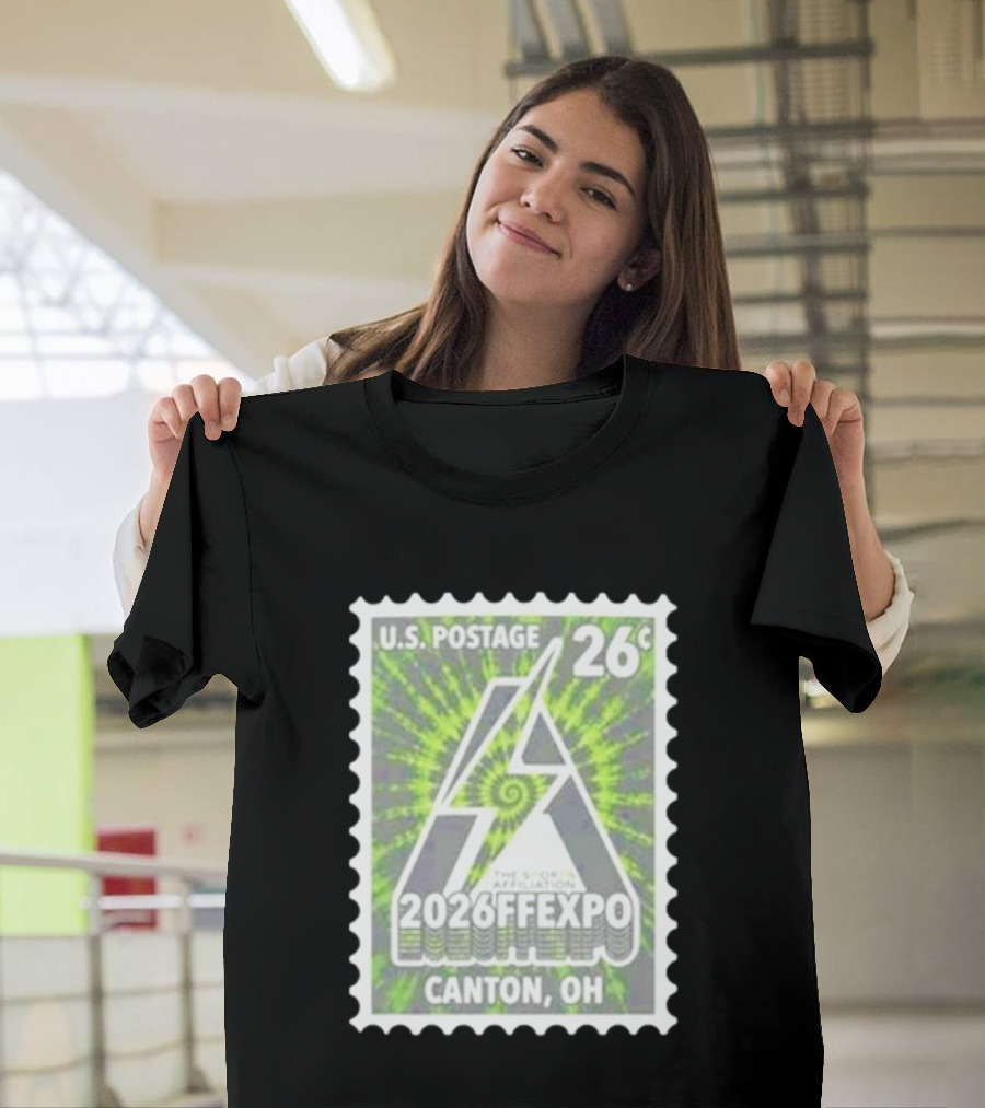 U.S. Postage 26c The Sports Affiliation 2026 FF Expo Canton OH Stamp T-Shirt