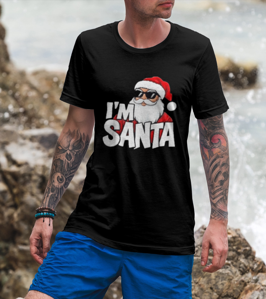 I'm Santa Sunglasses Cool Christmas Holiday T-Shirt