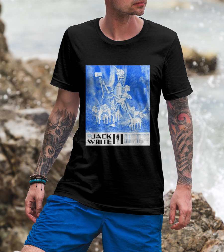 Jack White United Kingdom And Ireland 2026 Tour Tin Man With Sheep T-Shirt