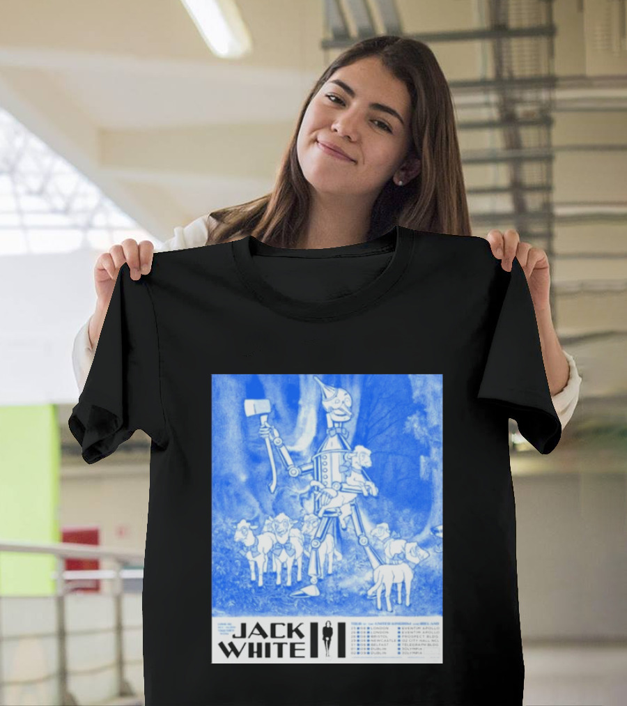 Jack White United Kingdom And Ireland 2026 Tour Tin Man With Sheep T-Shirt