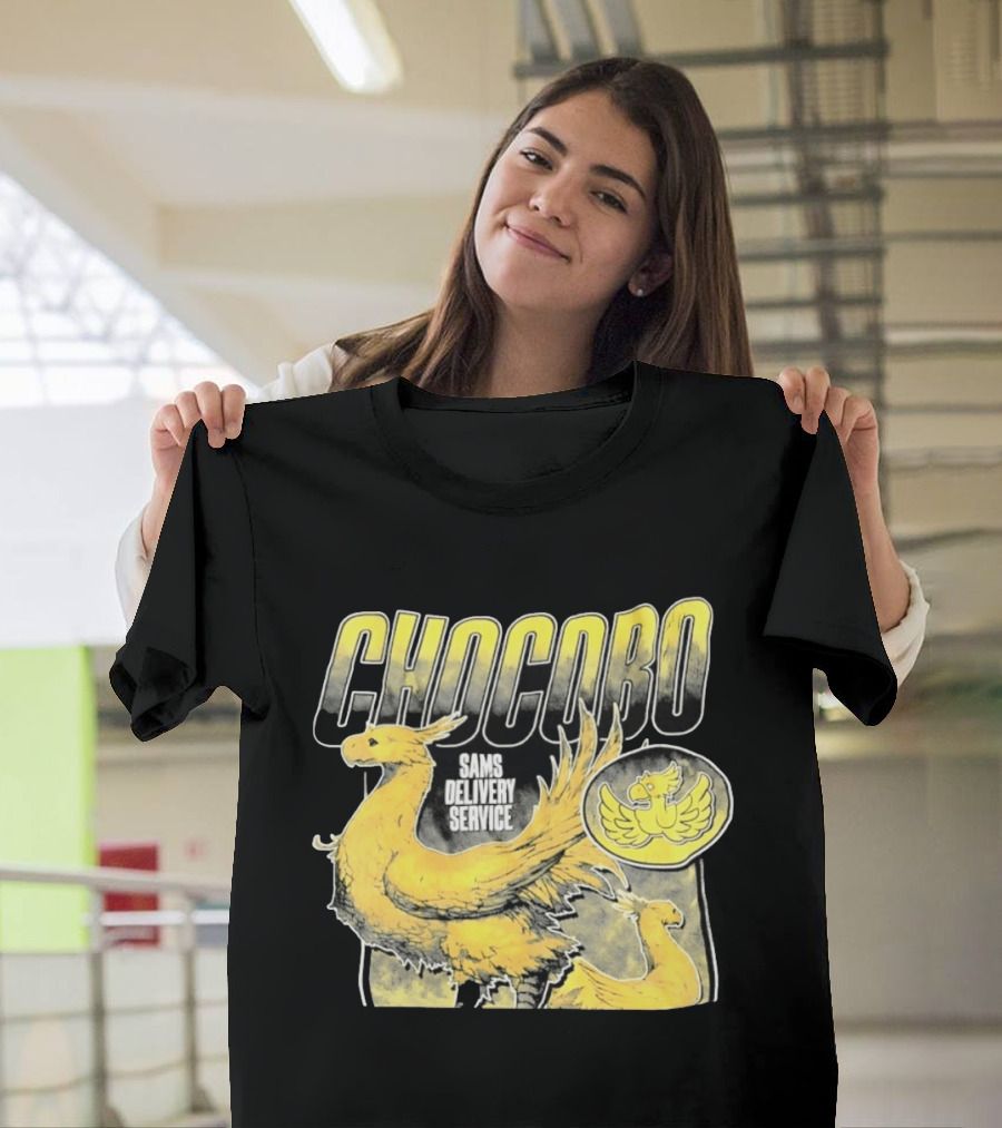 Chocobo Sams Delivery Service Final Fantasy Yellow Bird T-Shirt