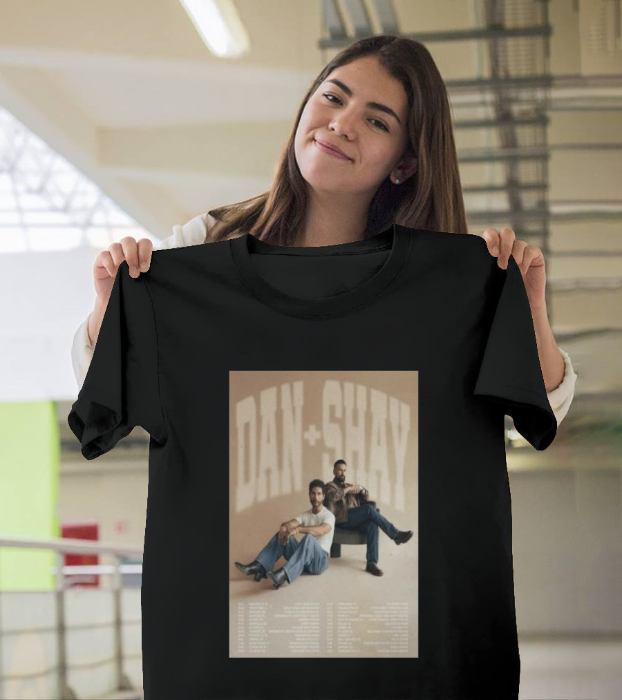 Dan + Shay 2026 Tour Dates Featuring North America Locations T-Shirt