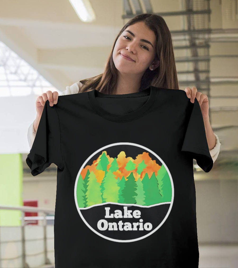 Lake Ontario Colorful Forest Landscape Nature Outdoors T-Shirt