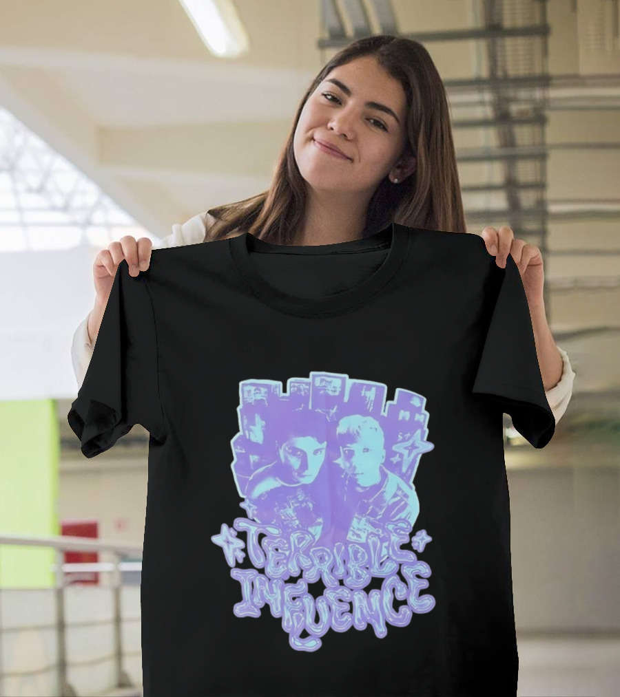 Terrible Influence Gerard Way Frank Iero Graphic Duo Purple T-Shirt
