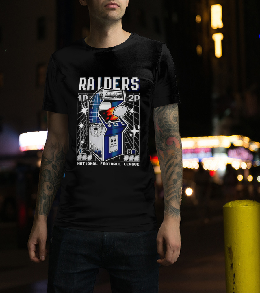 Las Vegas Raiders Arcade Machine NFL T-Shirt