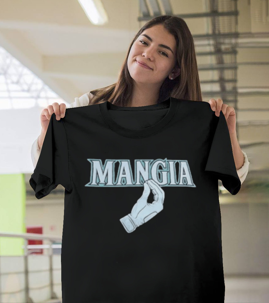 Dominic Canzone Seattle Mariners Mangia Gesture Fan T-Shirt