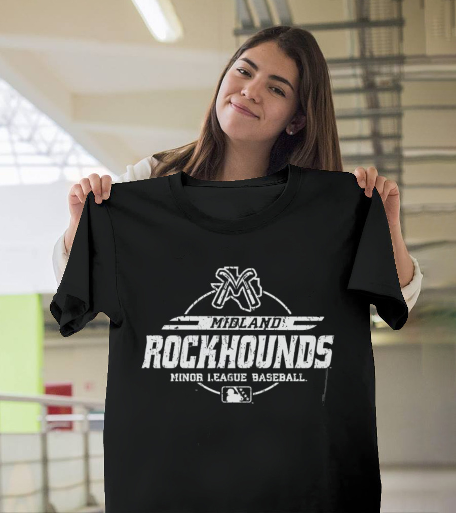 Midland RockHounds Minor League Baseball Distressed 1987 T-Shirt