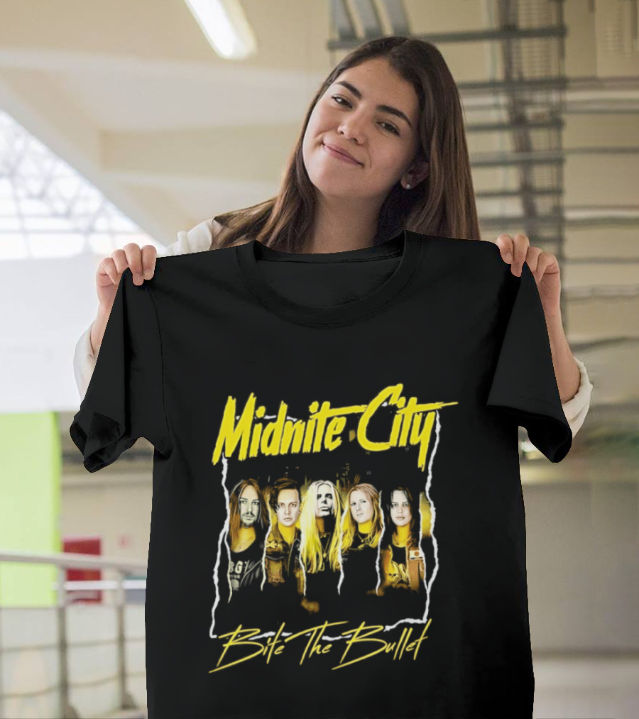 Midnite City Bite The Bullet Band Hard Rock Music T-Shirt