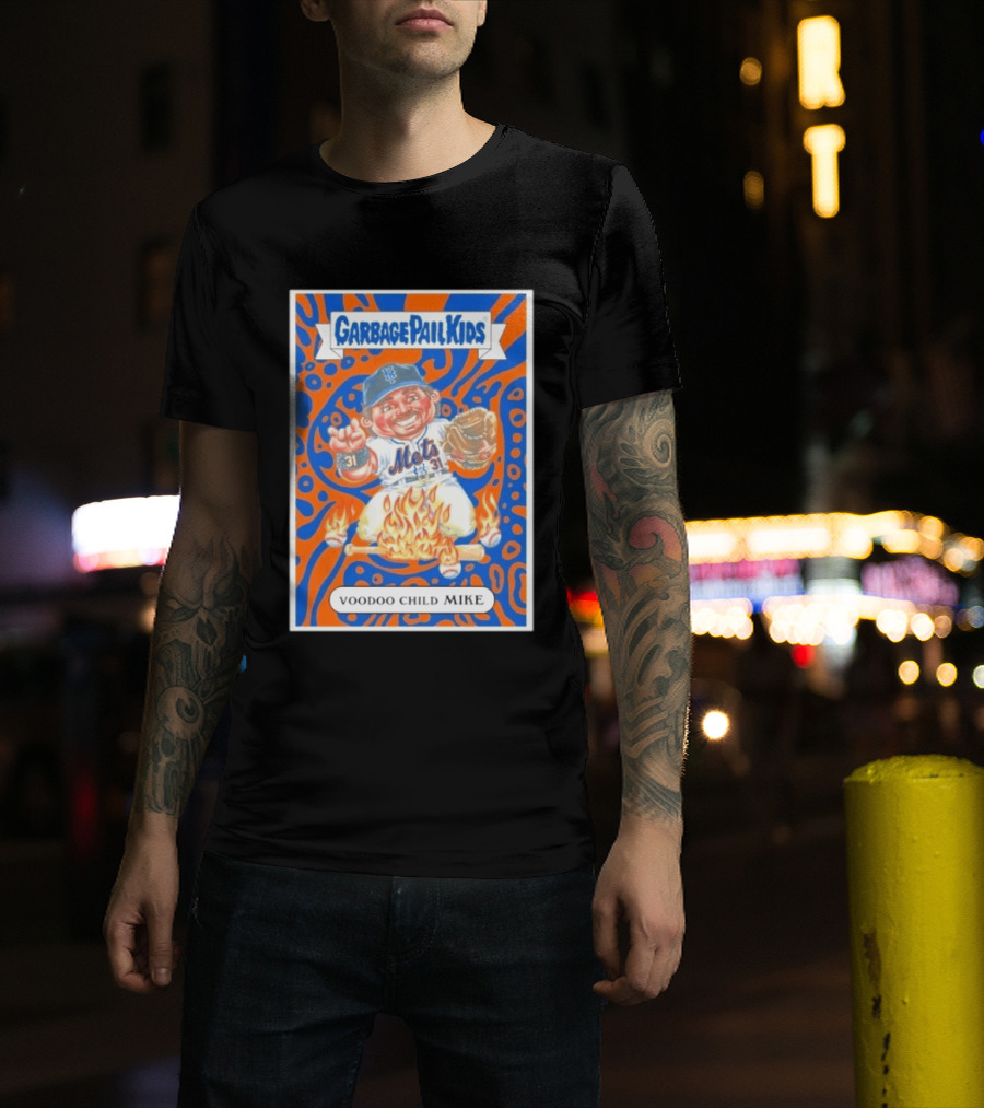 Garbage Pail Kids Mets Voodoo Child Mike Piazza Cards T-Shirt
