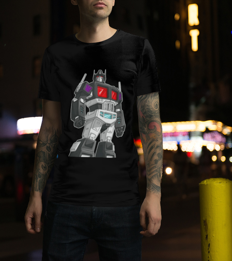 Transformers Decepticons Ajs Black Robot Red Windows Grid Cartoon T-Shirt