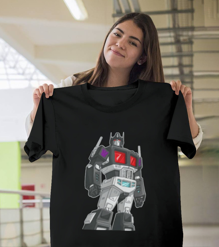 Transformers Decepticons Ajs Black Robot Red Windows Grid Cartoon T-Shirt