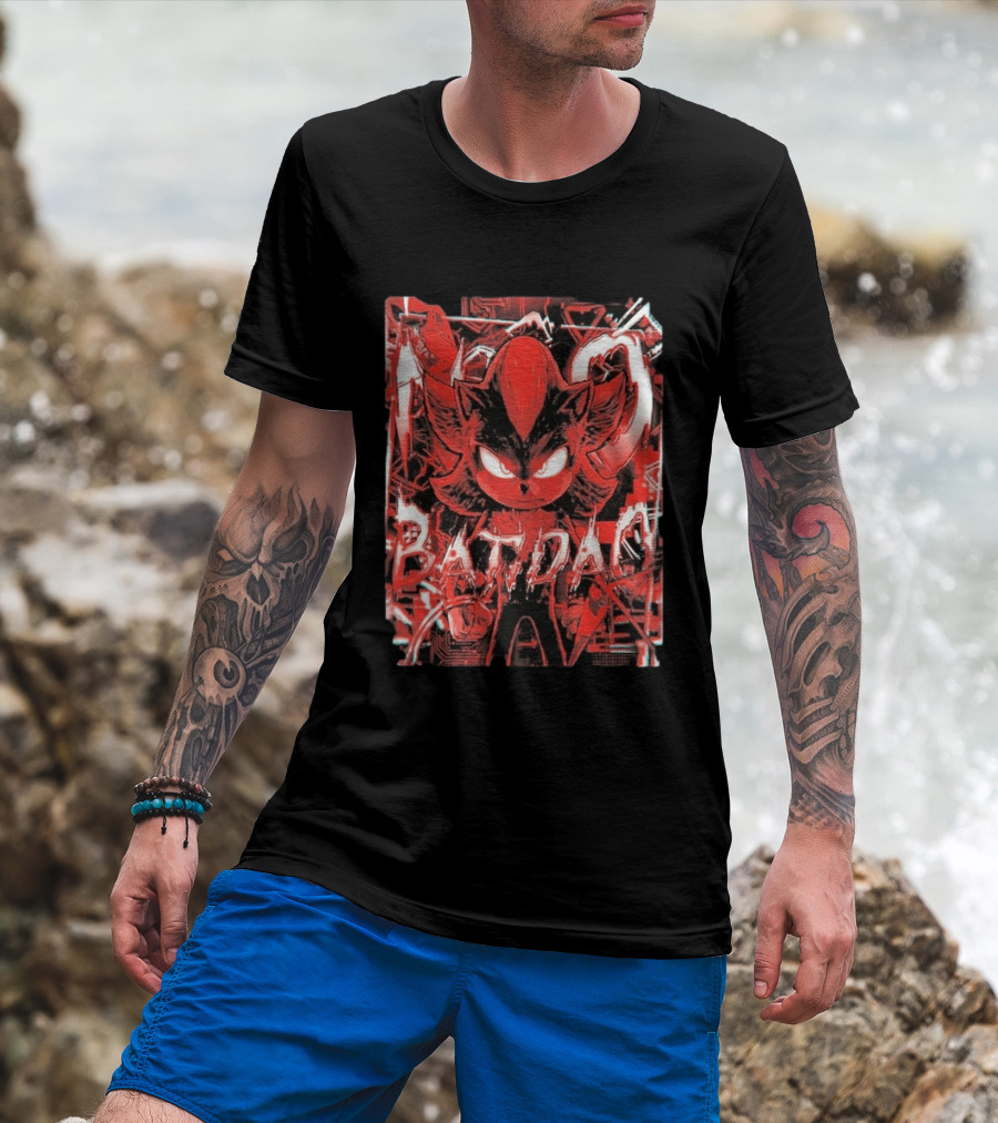 No Batidao Red Black Anime Character Energetic T-Shirt
