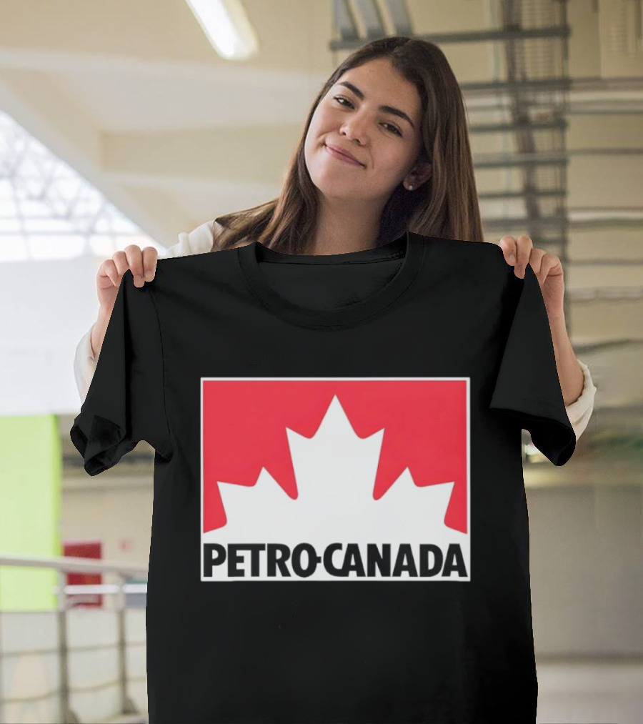 Petro Canada Canadian Gas Station Maple Leaf Branding T-Shirt
