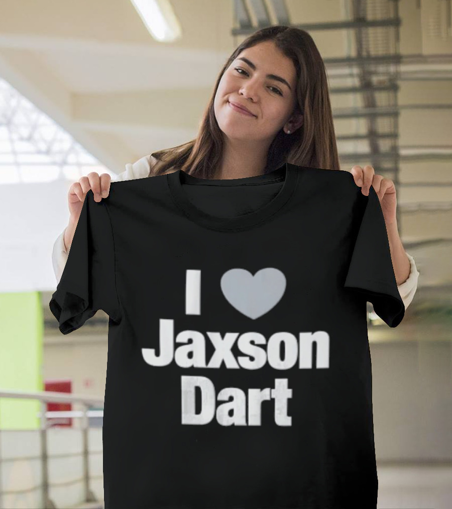 I Love Jaxson Dart New York Giants T-Shirt
