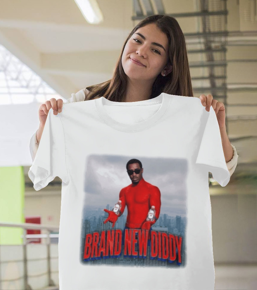 Brand New Diddy Red Outfit With Baby Oil Sean Combs City T-Shirt