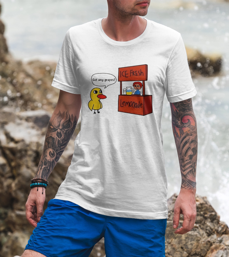 Got Any Grapes Duck Ice Fresh Lemonade Stand T-Shirt