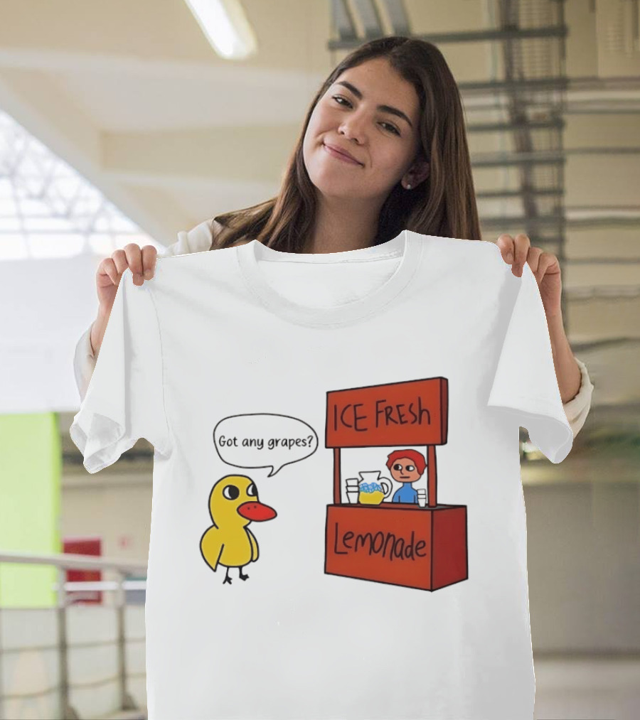 Got Any Grapes Duck Ice Fresh Lemonade Stand T-Shirt