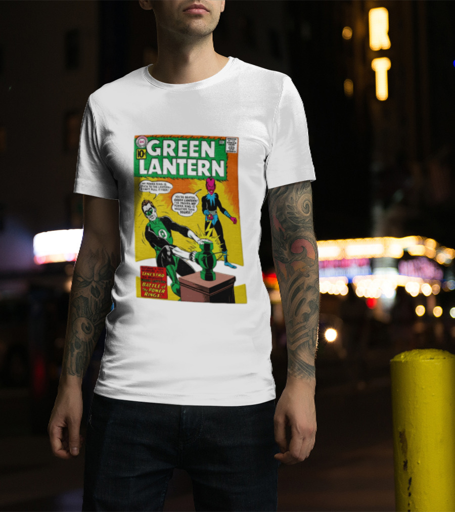 Green Lantern Sinestro Battle Of The Power Rings Comic Cover DC Comics T-Shirt