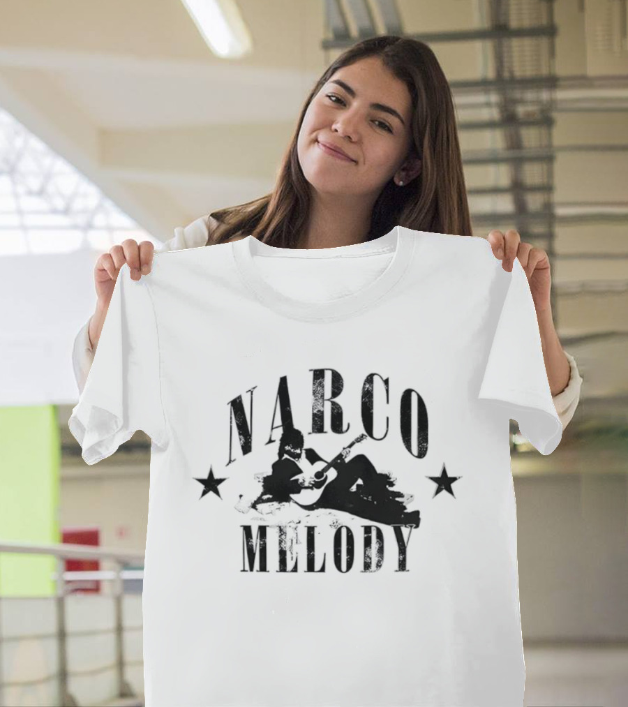 Narco Melody Distressed Guitarist Musician Stars T-Shirt