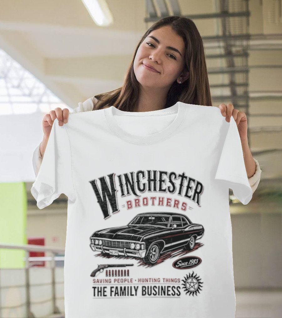 Winchester Brothers Saving People Hunting Things The Family Business T-Shirt