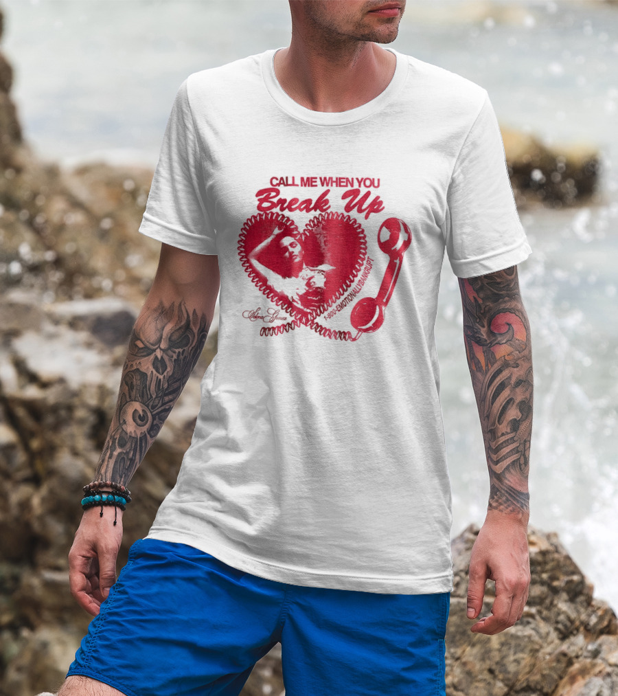 Selena Gomez Call Me When You Break Up Heart Wrench T-Shirt