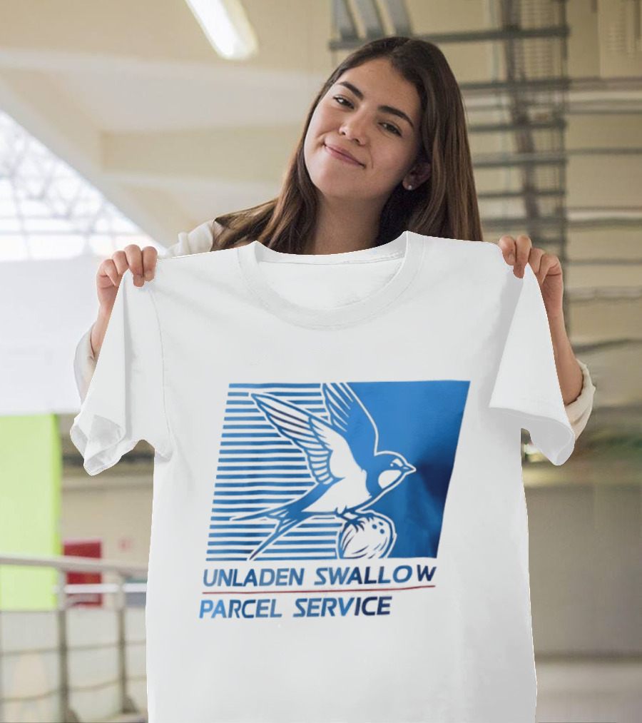 Unladen Swallow Parcel Service Monty Python T-Shirt